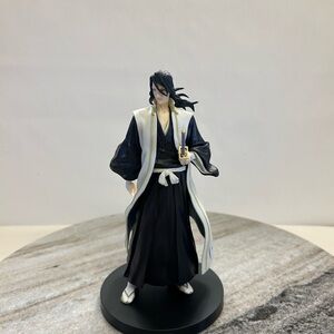 Elegant Black and White Samurai Figurine